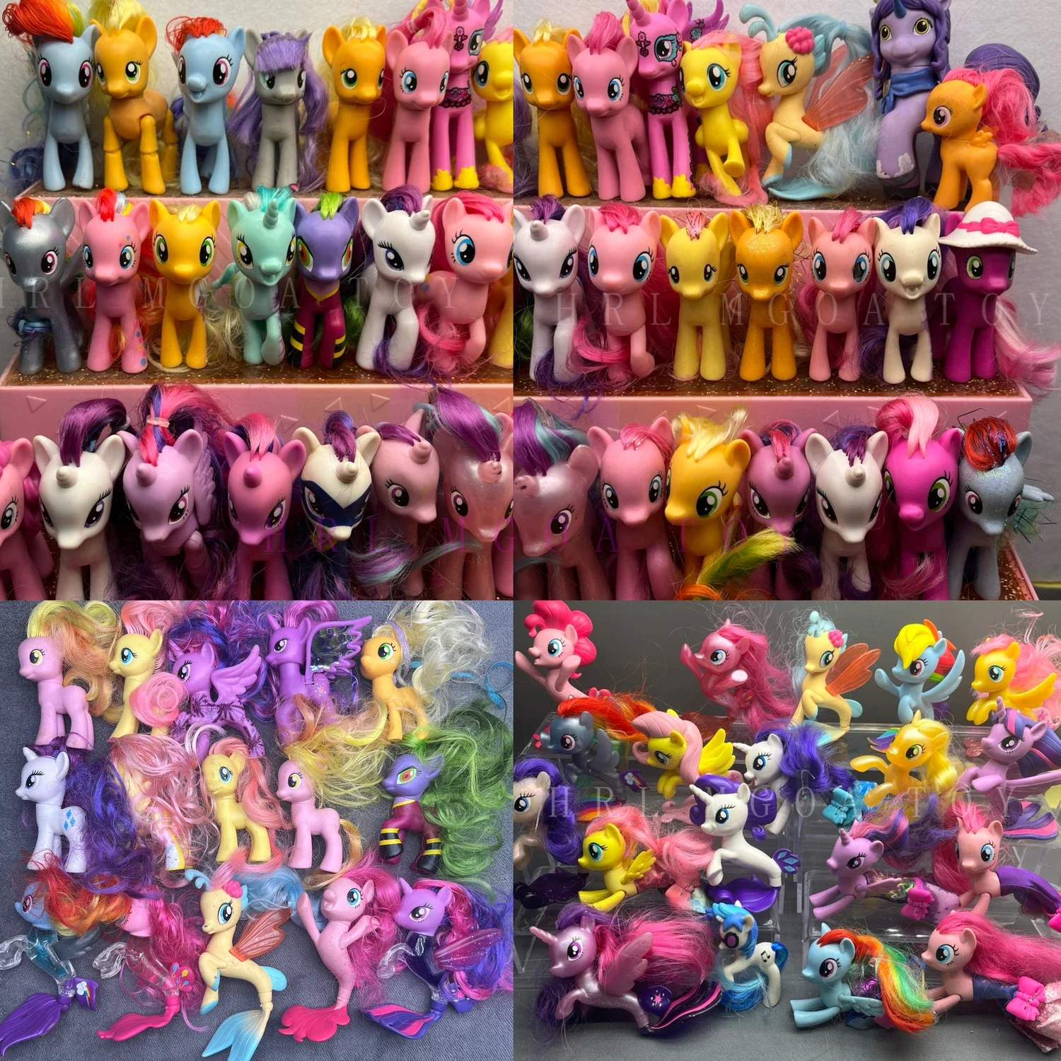 Original Multiple Styles Classic Cartoon Anime Movies Mermaids Unicorn Dolls Girls Holiday Gift Toys 8-12cm