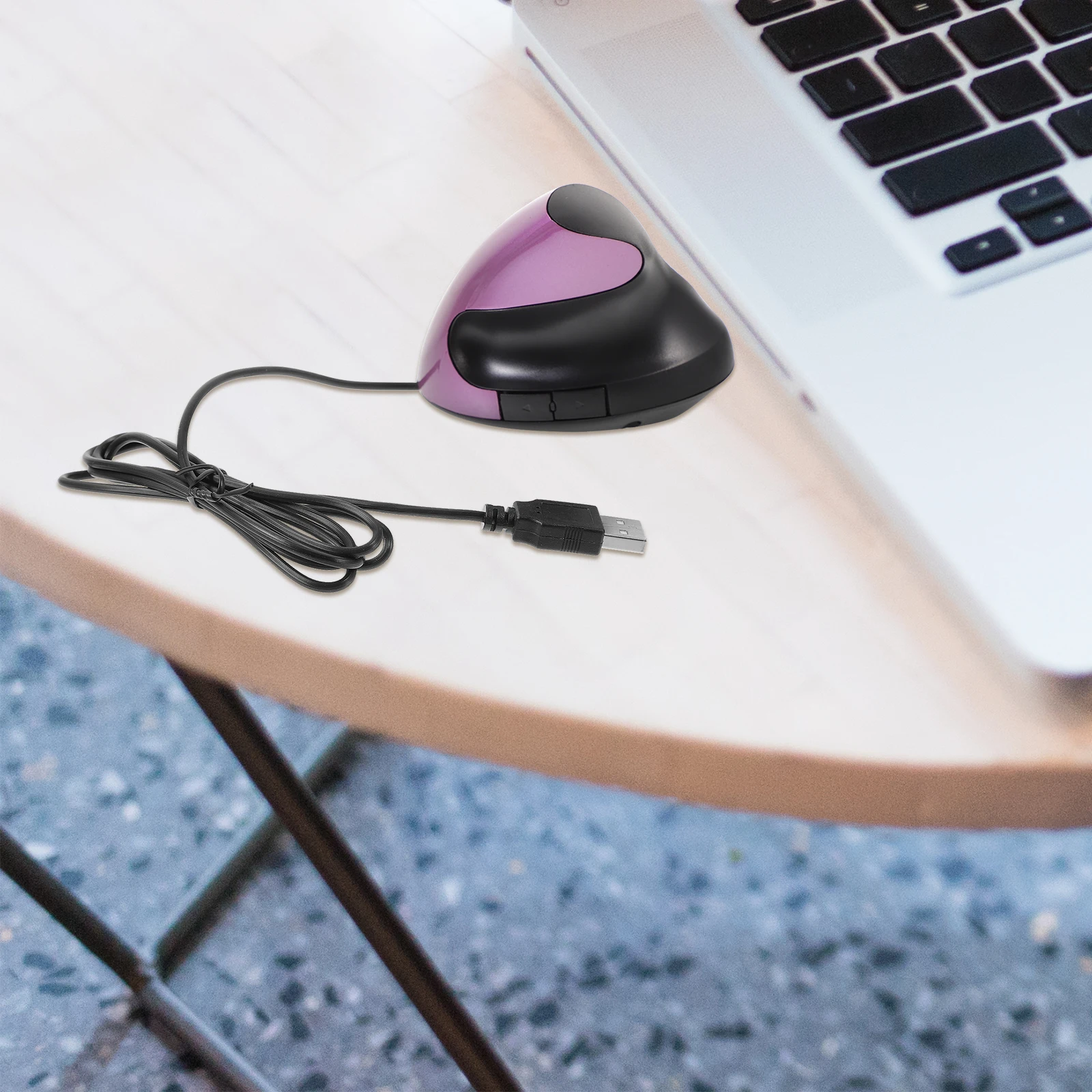 

Vertical USB Mouse 5 Button Ergonomic Wired Mouse for Laptop and Computer Office Work Daily Use Reliable Performance Compact