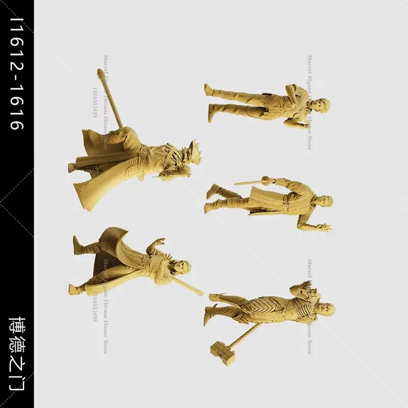 1/64 1/43 1/35 Scale Miniature Scene Dolls Un-panited White Figure Mini Model Role-Playing Game Rogue‌ Human Conjurer Half-Elf