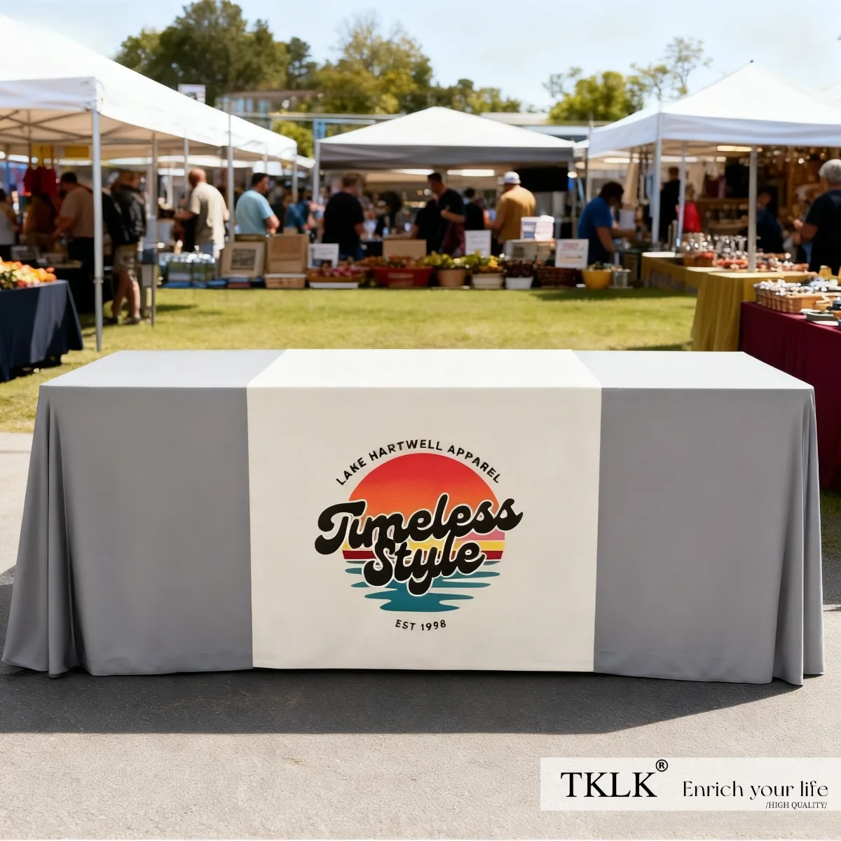 

1pc Customize Table Runner, with Your Logo, Photo, or Text. Featuring Multiple Sizes and Durable Design, Ideal for Multi Using