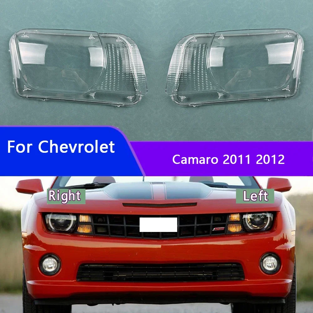 

For Chevrolet Camaro 2011 2012 Car Accessories Headlight Shell Headlamp Transparent Lampshade Cover Lens Plexiglass