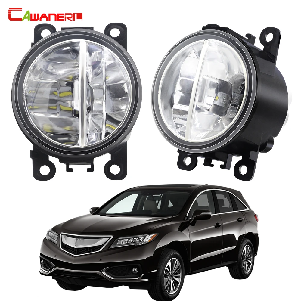 2 X Fog Light Assembly 30W 6000LM Car External LED Fog Daytime Running Lamp DRL H11 For Acura RDX 2010 2011 2012 2013 2014 2015