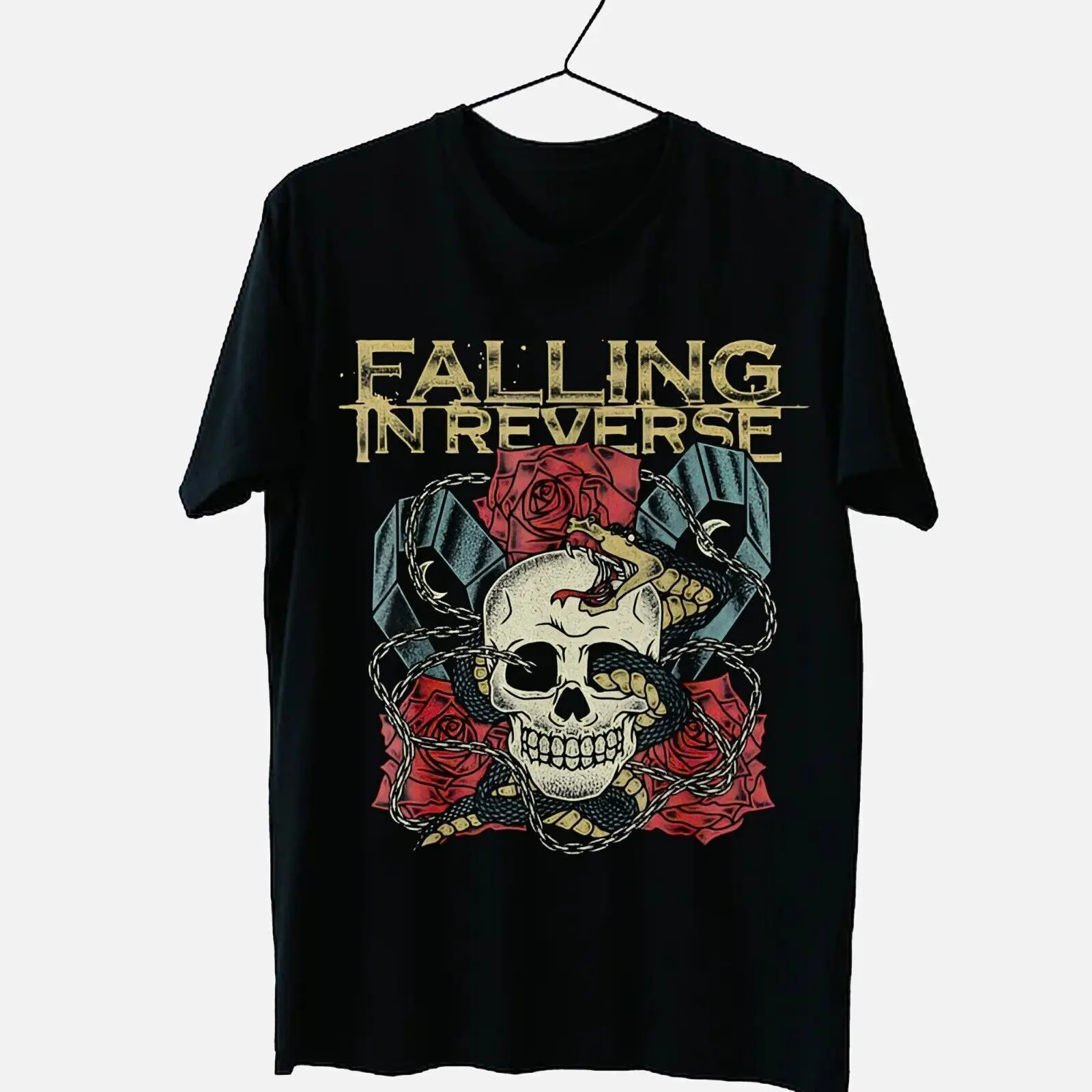 Hot Falling In Reverse T Shirt New Popular Black All Size S 5Xl