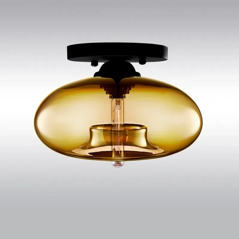 

Multicolor kitchen Home Lights Vintage Ceiling Lamps glass Light Corridor E27 Led ceiling bedroom