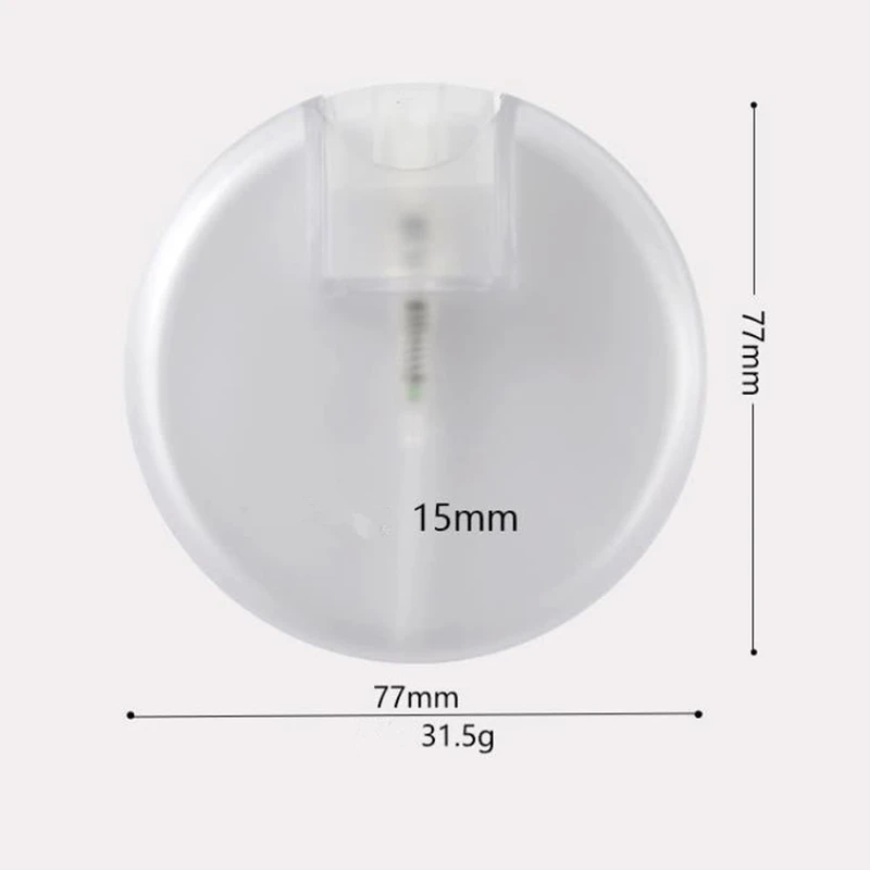 100Pcs 25ml Round Card Spray Perfume Bottle ABS Portable Travel Hydration Oral Empty Refillable Cosmetic Tool