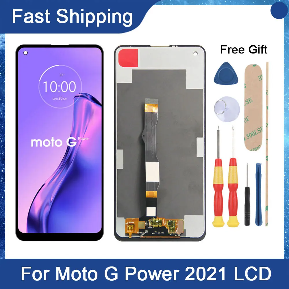 

Сенсорный ЖК-дисплей 6,6 ''для Motorola Moto G Power 2021, сенсорный экран, дигитайзер в сборе, запасной ЖК-экран moto G power