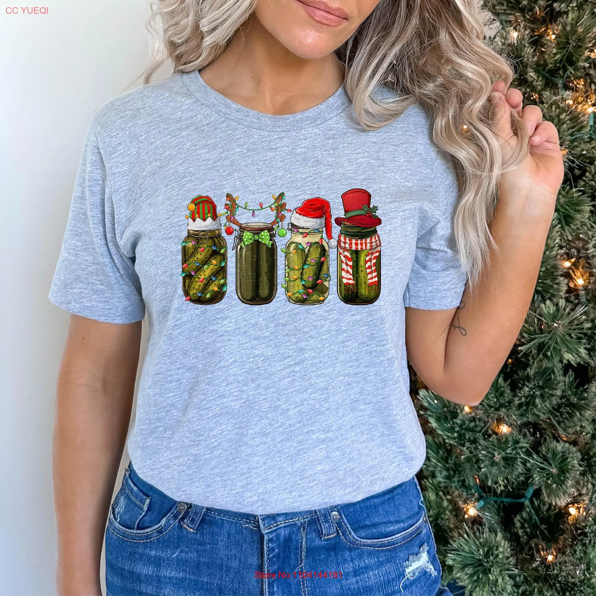 Christmas Pickle Vibe T Shirt Canning Season Lovers Pickles Lover s New Year Santa long or short sleeves