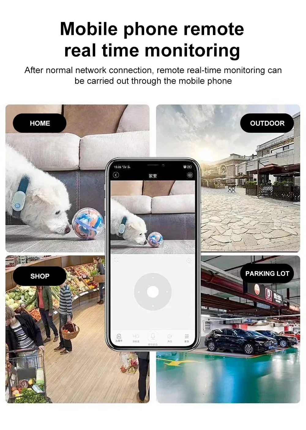 1Pcs 2MP WiFi Camera Indoor Video Surveillance Camera Security Protection Baby Monitor Full Color Night Vision Cameras Audio