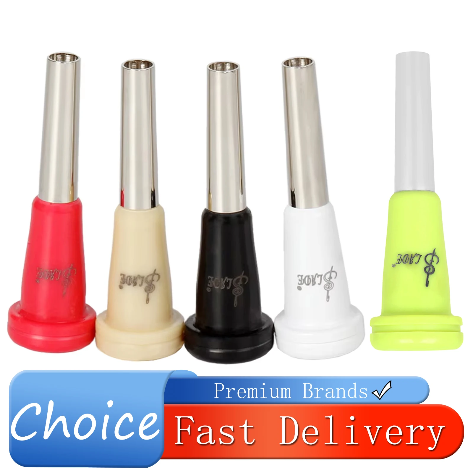 SLADE Professional Trumpet Mouthpiece 7C Metal ABS Portable Trumpet Instrument Parts Replacement Brass Instrument Accessories