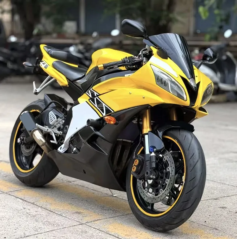 Kit Carene di Alta Qualità per YAMAHA R6 2008-2016, Set Carrozzeria Personalizzato Giallo e Bianco