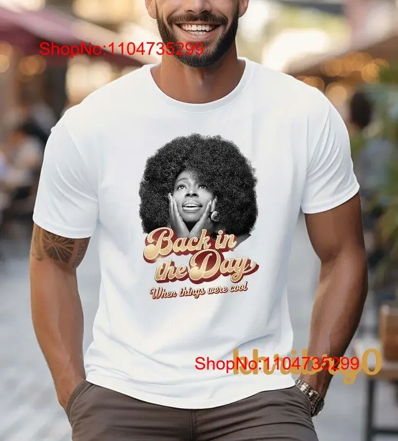 

Angie Stone Tribute Back In The Day T Shirt K68302 vintage Washed fashion Soft Stylish Top For Everyday Wear Unisex streetwear