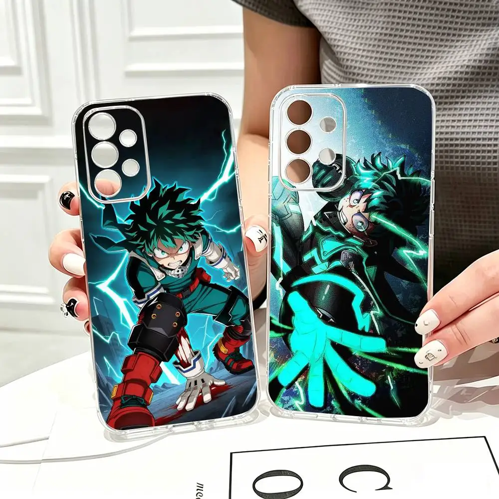My H-Hero Academia  Izuku Midoriya  Phone Case Transparent Silicone Soft For Samsung S25,S24,S21,S22,S23,S30,Ultra,S20,Plus,Fe