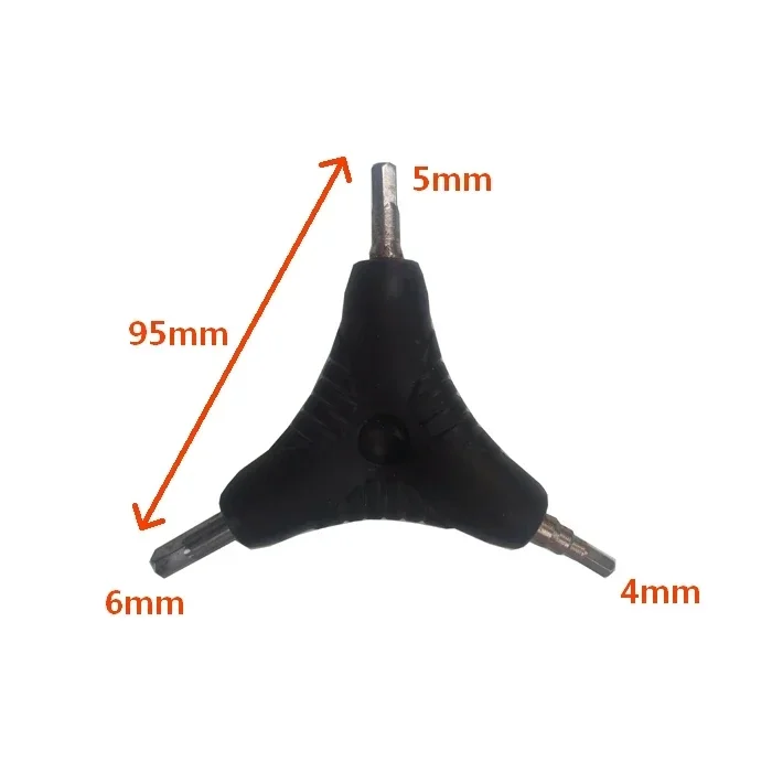 STARPAD Free shipping, 4/5/6 fork hexagonal cochleare - motorcycle tools repair tools.Allen wrench trigeminal type 4/5 / 6MM Hex