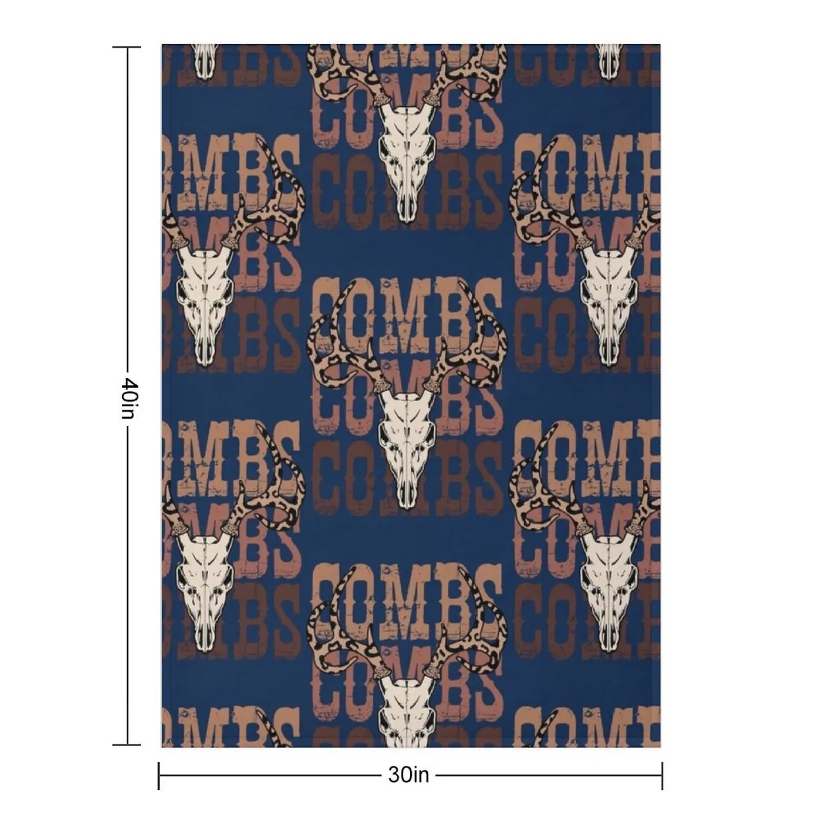 Combs Bullhead Throw Blanket Furrys Soft for sofa Decoratives Blankets