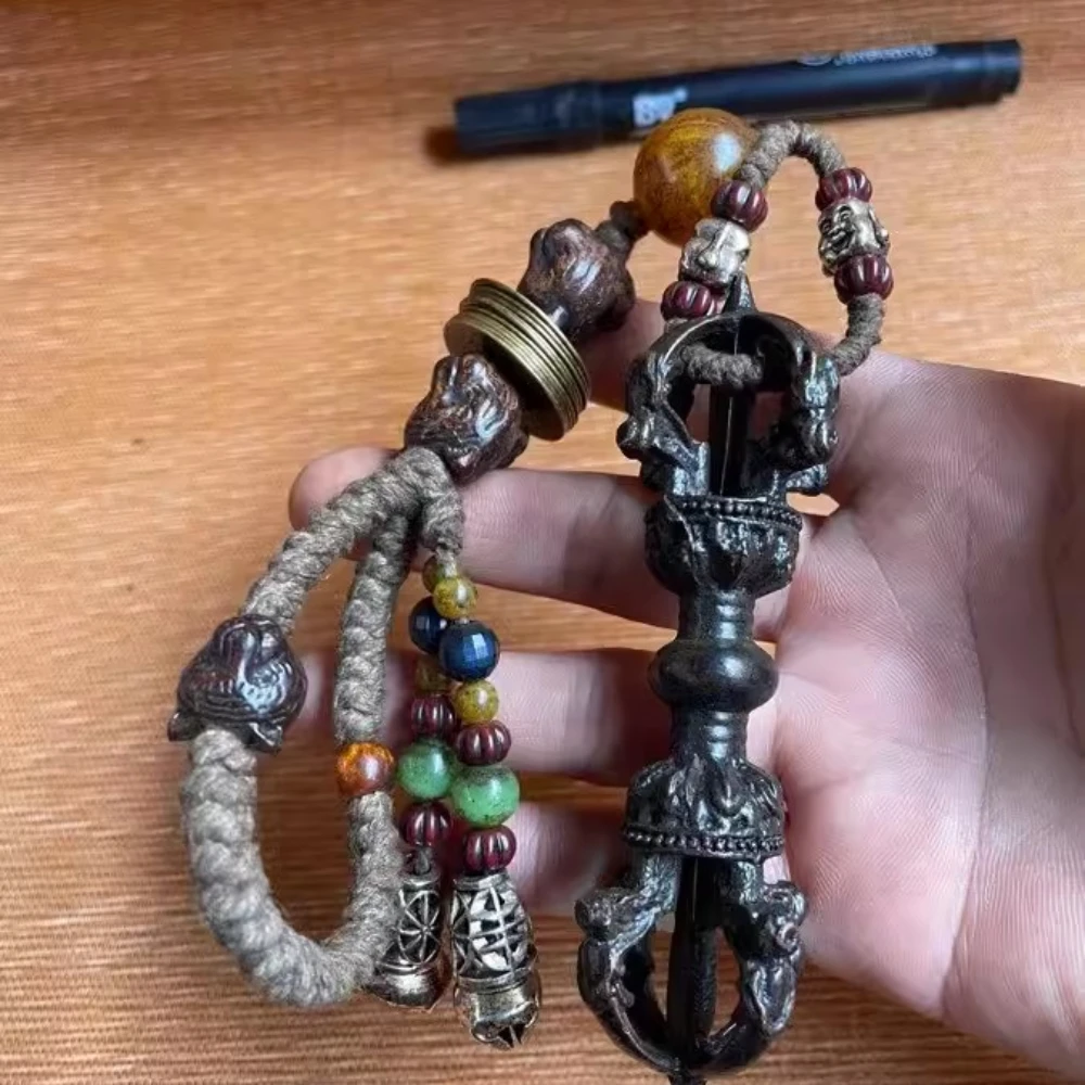 Nepal Tibetan Antique Buddha's Warrior Musical Instruments Taoist Buddhist Hand Pieces Pendant