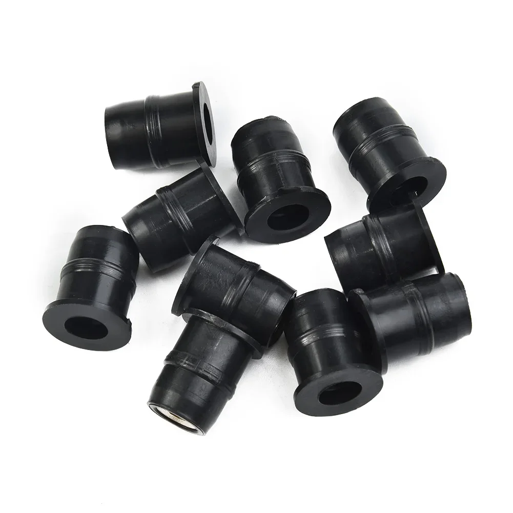 10PCS Motorcycle Windshield Rubber Nuts M5 Vibration Damper Panel Mounting Accessories For-Yamaha For ATV Applications