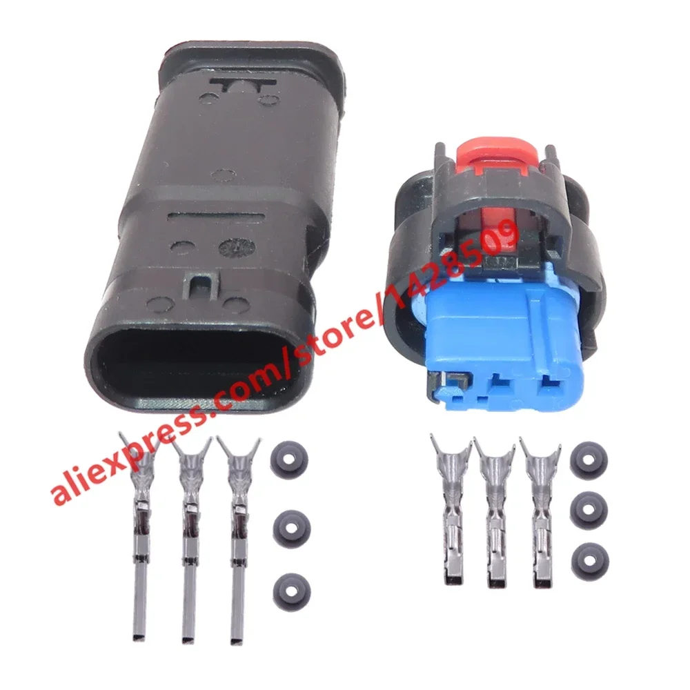 1 Set 3 Pin 1.2 Series Auto Reversing Radar Wire Cable Plug For Buick Roewe 1-2296695-1 2203771-1 Car Waterproof Connector
