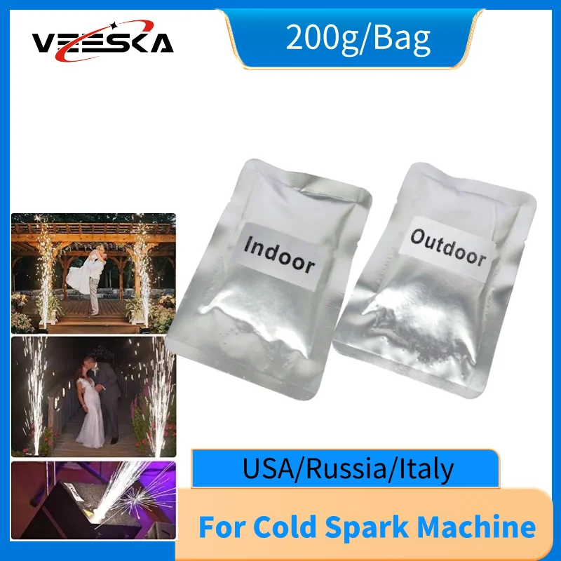 5-60bag Metal Titanium Powder Fireworks Materials Ti Powder 200g For Pyrotechnics Machine Outdoor Indoor Cold Spark Sparkler