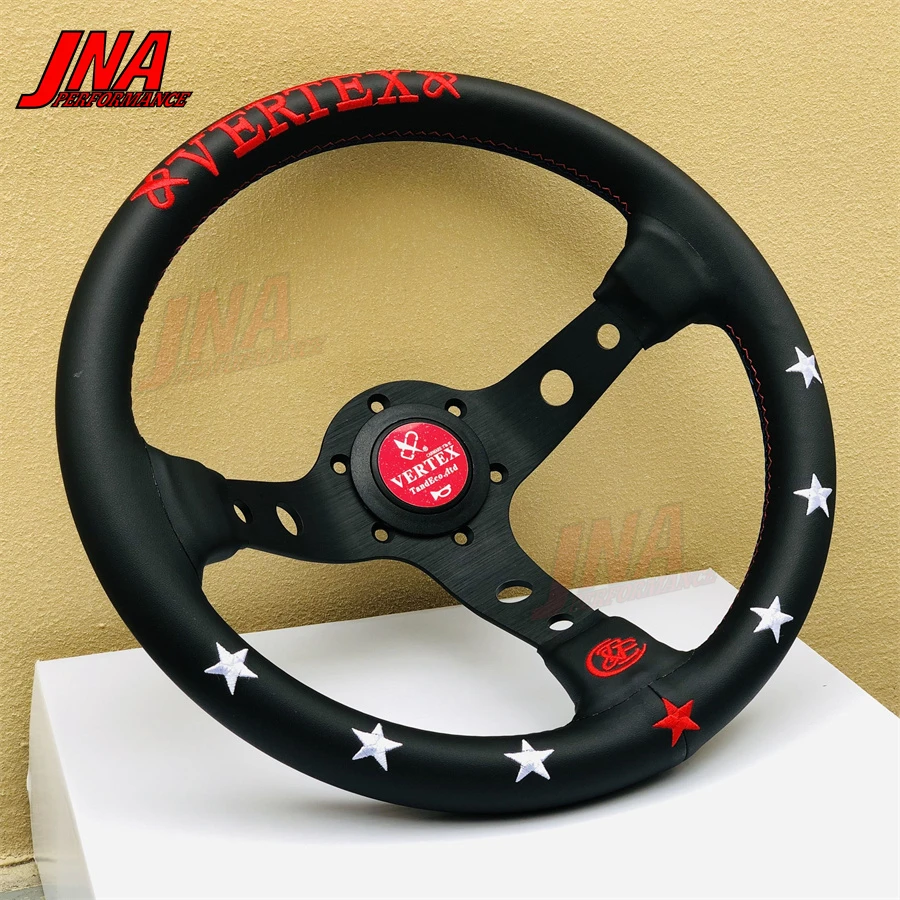 320mm VERTEX Steering Wheel Embroidery Collection JDM Racing Sports Car Steering Wheel PC-ST20