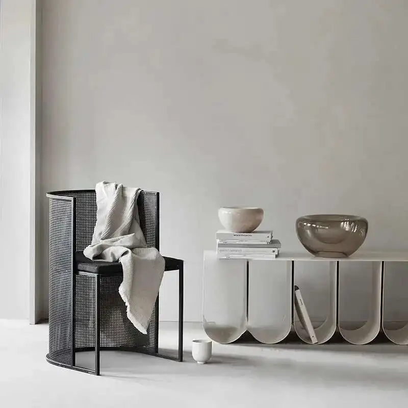 Designer Dining Stools Kitchen Wrought Iron Arch Porch Bench Shoe Changing Stool Nordic Creative Home Fashion Dining Bench B