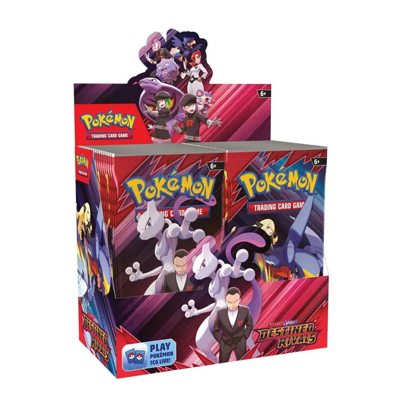 Tarjeta de evolución prismática con remaches destinados de Pokémon, corona estelar de 151 Ultra prisma, refuerzo en inglés, tarjeta de transacción de batalla, 360 Uds.
