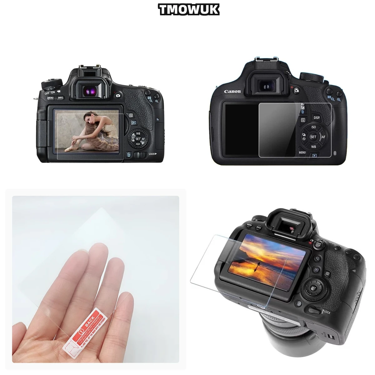 

For Canon 5DIII 5DIV 5DS 5DR 1DX, Durable Anti-Scratch Film With 9H Hardness Rating.