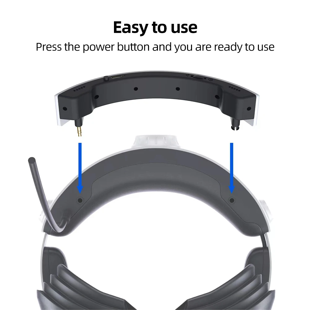 Para ps vr2 vr capacete alto-falante externo portátil amplificador de áudio estéreo 3.5mm sem fio alto-falante acessórios do jogo para playstationvr2