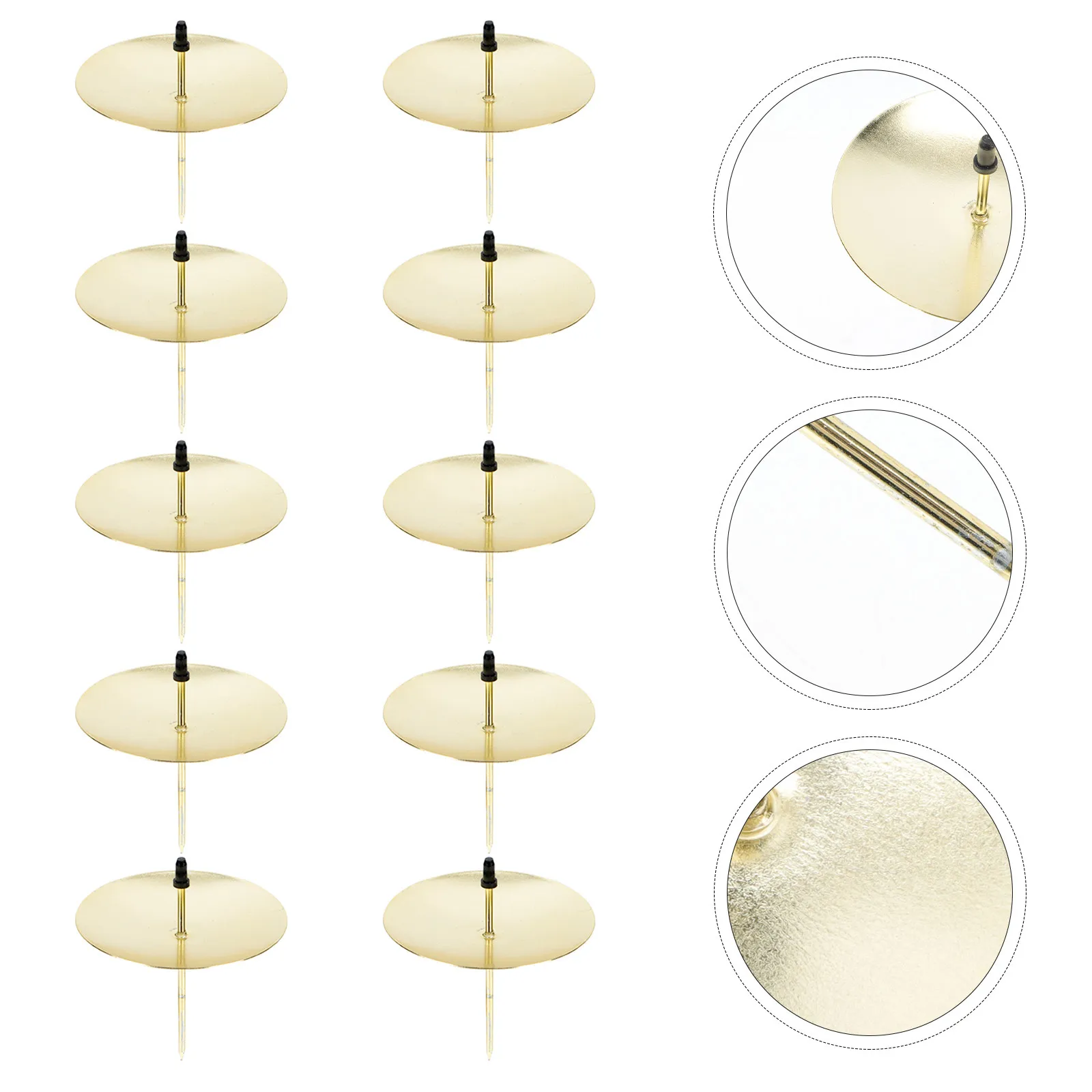 12Pcs Metal Fixators Set Large Diameter Holders for Festival Birthday Wedding Party Home Decor Accessories