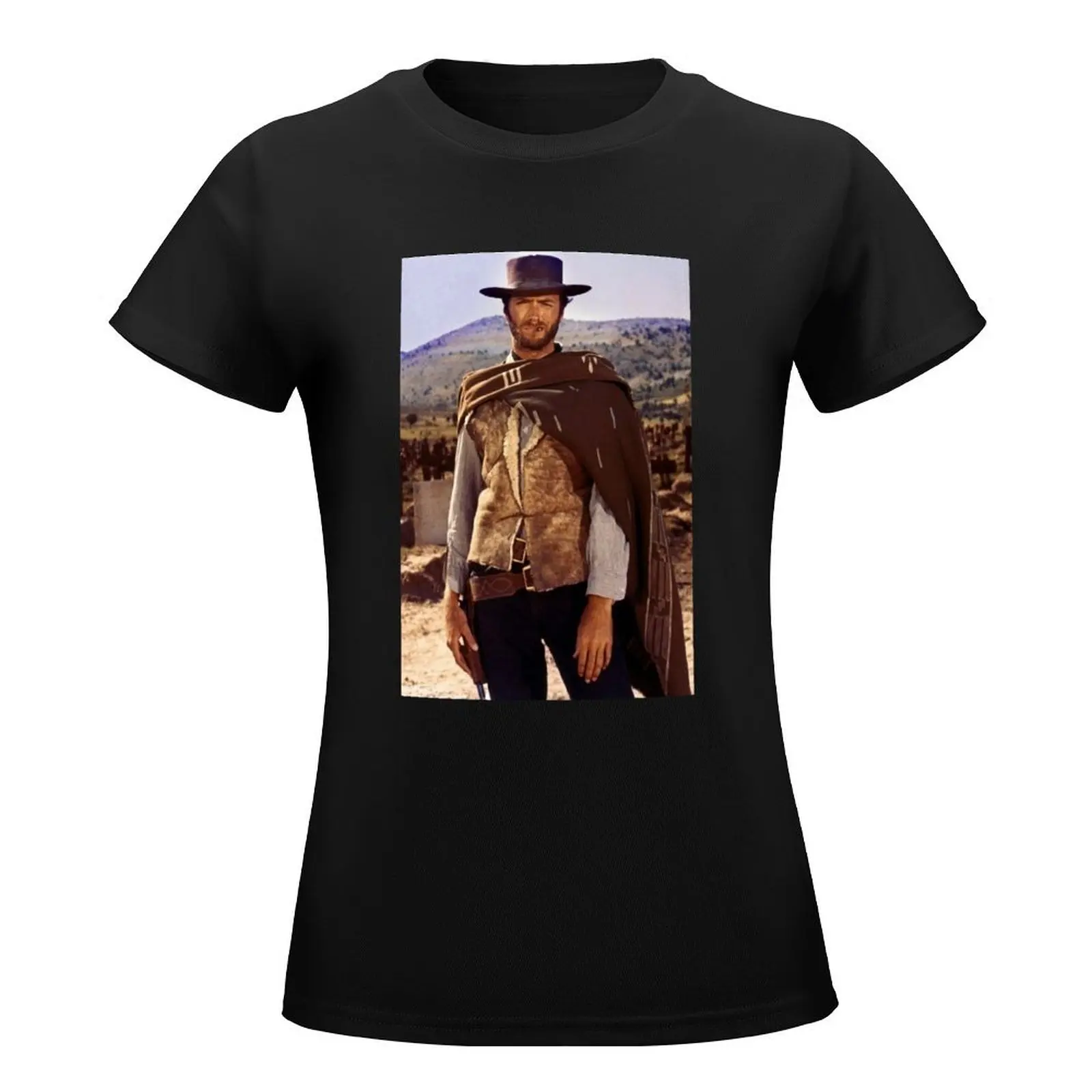 Clint eastwood T-Shirt Blouse oversized kawaii clothes t-shirts for Women graphic tees funny