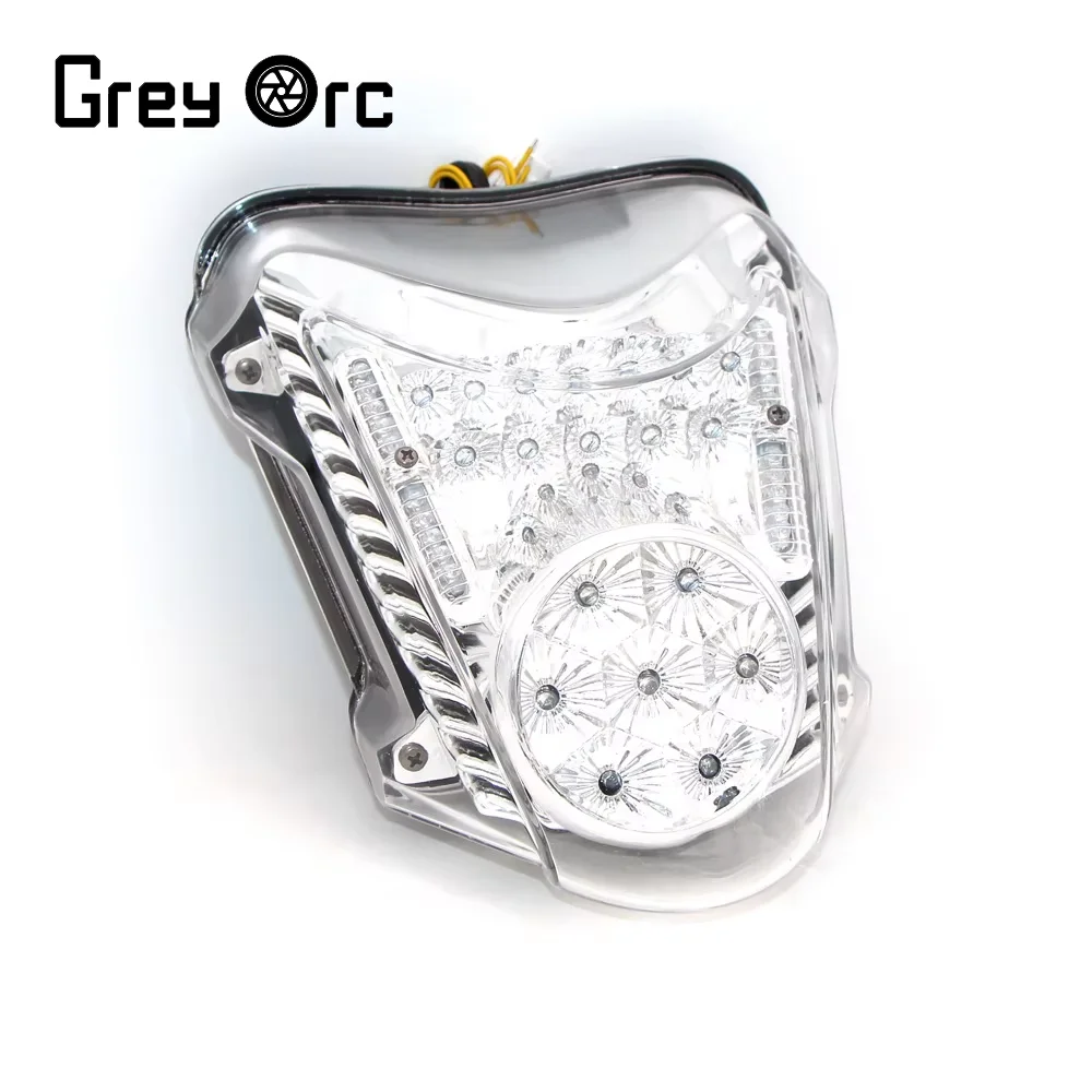 أضواء خلفية خلفية الفرامل الجمعية LED التوجيه الذيل مؤشر ضوئي لسوزوكي هايابوسا GSX1300R 2008-2020 دراجة نارية ABS البلاستيك