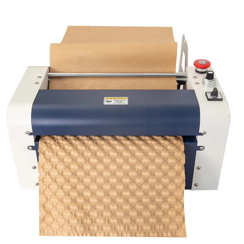 Eco-Friendly Automatic Pad Dispenser Kraft Paper Cushion Bubble Machine Metal Motor for Food Chemical Packaging Electric Driven
