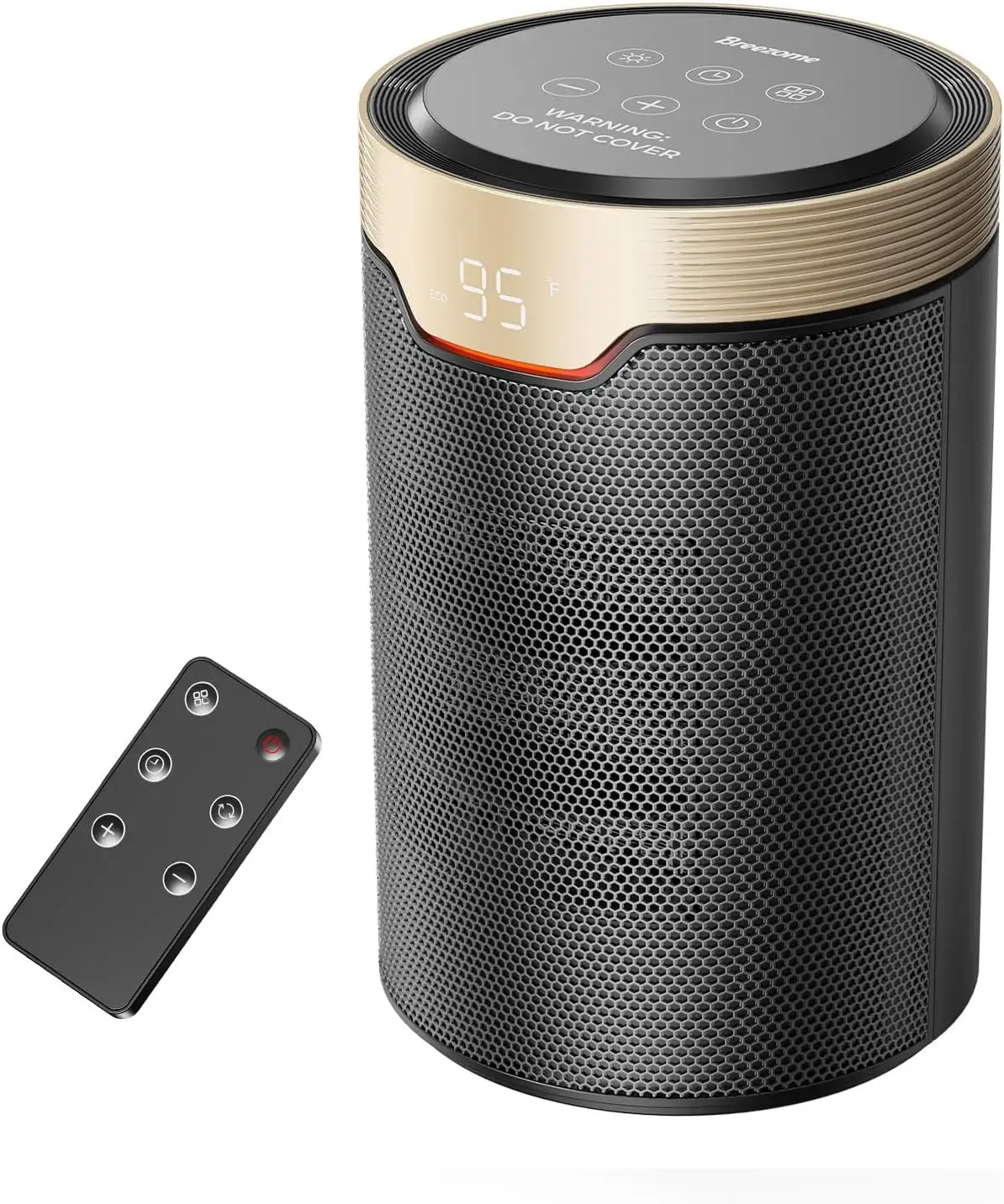 

Портативный обогреватель мощностью 1500 Вт для внутреннего использования с термостатом, таймером 24 часа и дистанционным управлением — тихий настольный обогреватель для дома, спальни, из