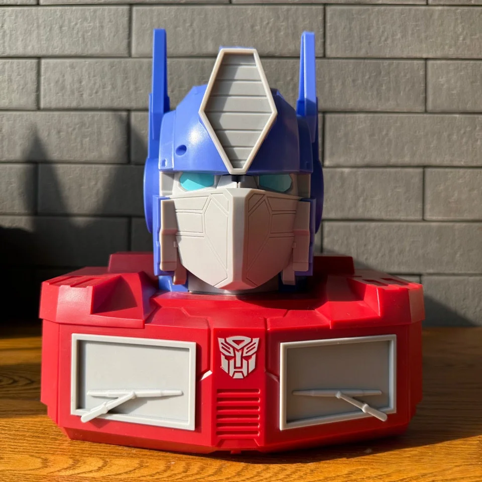 Genuine Limited Edition Transforming Robot Optimus Prime 20cm Luminous Bumblebee Popcorn Bucket Storage Collection Model Toys view 5