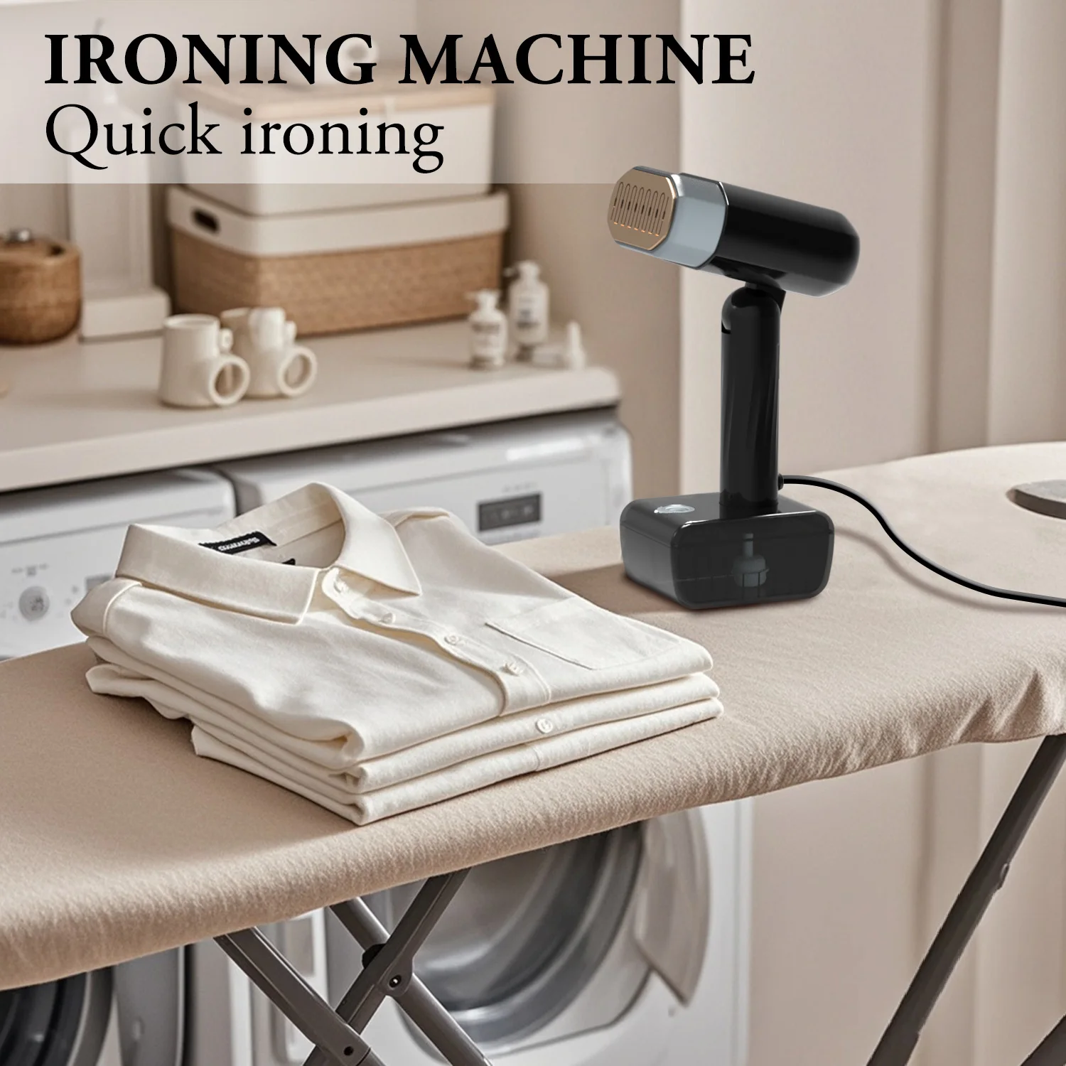 1800W Steamer for Clothes, Automatic Ironing Machine Fabric Wrinkles Remover Portable Handheld Garment Steamer Clothes Steamer