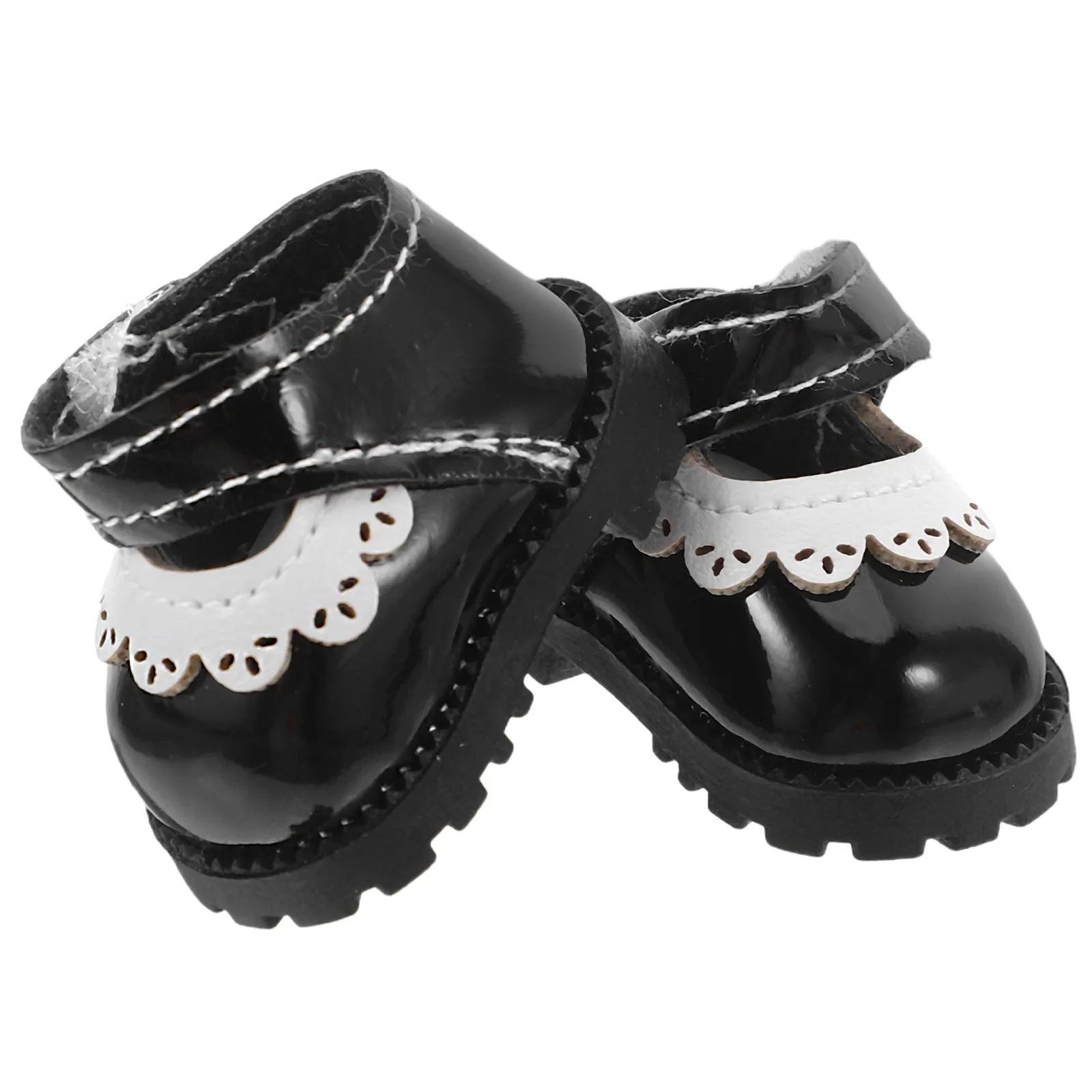 

1 пара миниатюрных туфель на плоской подошве из искусственной кожи, 17 см, для кукольного домика, легкие, удобные, уникальный дизайн, высокое качество изготовления.