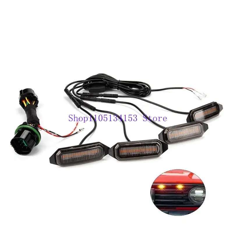 

kl23 LED EmergencysStrobe Light Grille Flashing Warn Hazard Yellow Light for Tank300