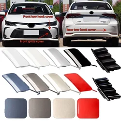 Car Front Rear Bumper Tow Hook Cap Lower Grille Cover Hauling Eye Lid For Toyota Corolla 2019 2020 2021