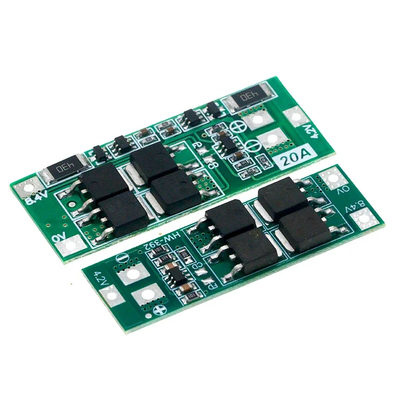 2S 20A 7.4V 8.4V 18650 Lithium Battery Protection Board/BMS Board Standard/Balance For DIY