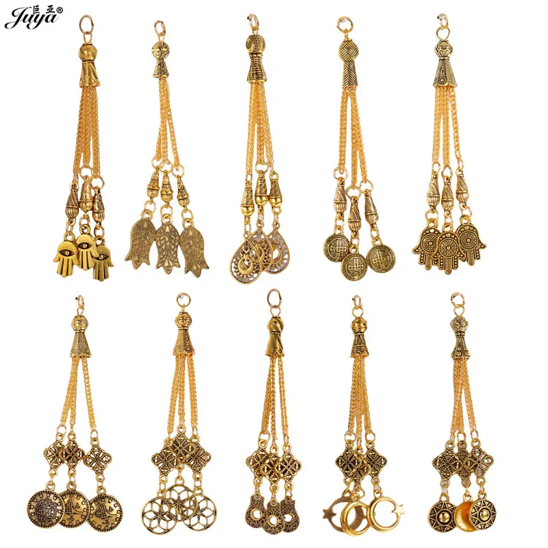 2 teile/los Mehrere Stil Quaste Charms Gebetskette Anhänger Für Schmuck Machen DIY Halsketten Rosenkranz Liefert Zubehör
