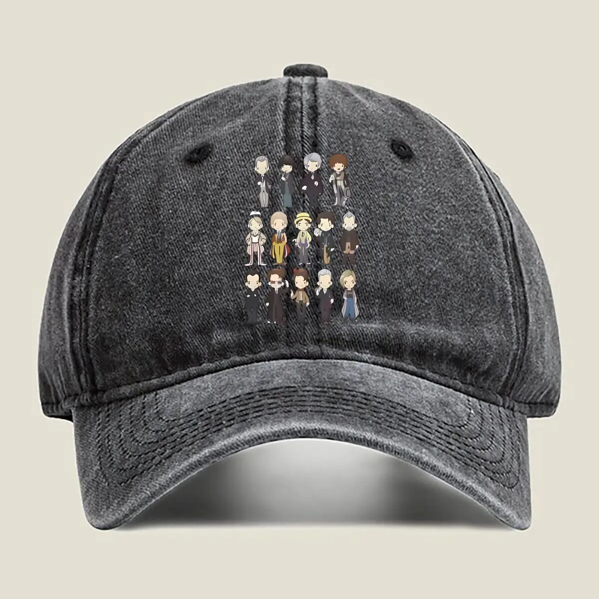 Doctors 1 - 13 Dr Who TV - mostrar - gráfico relacionado para una media - y - fan - arte - diseño temático Gorra de béisbol lavada