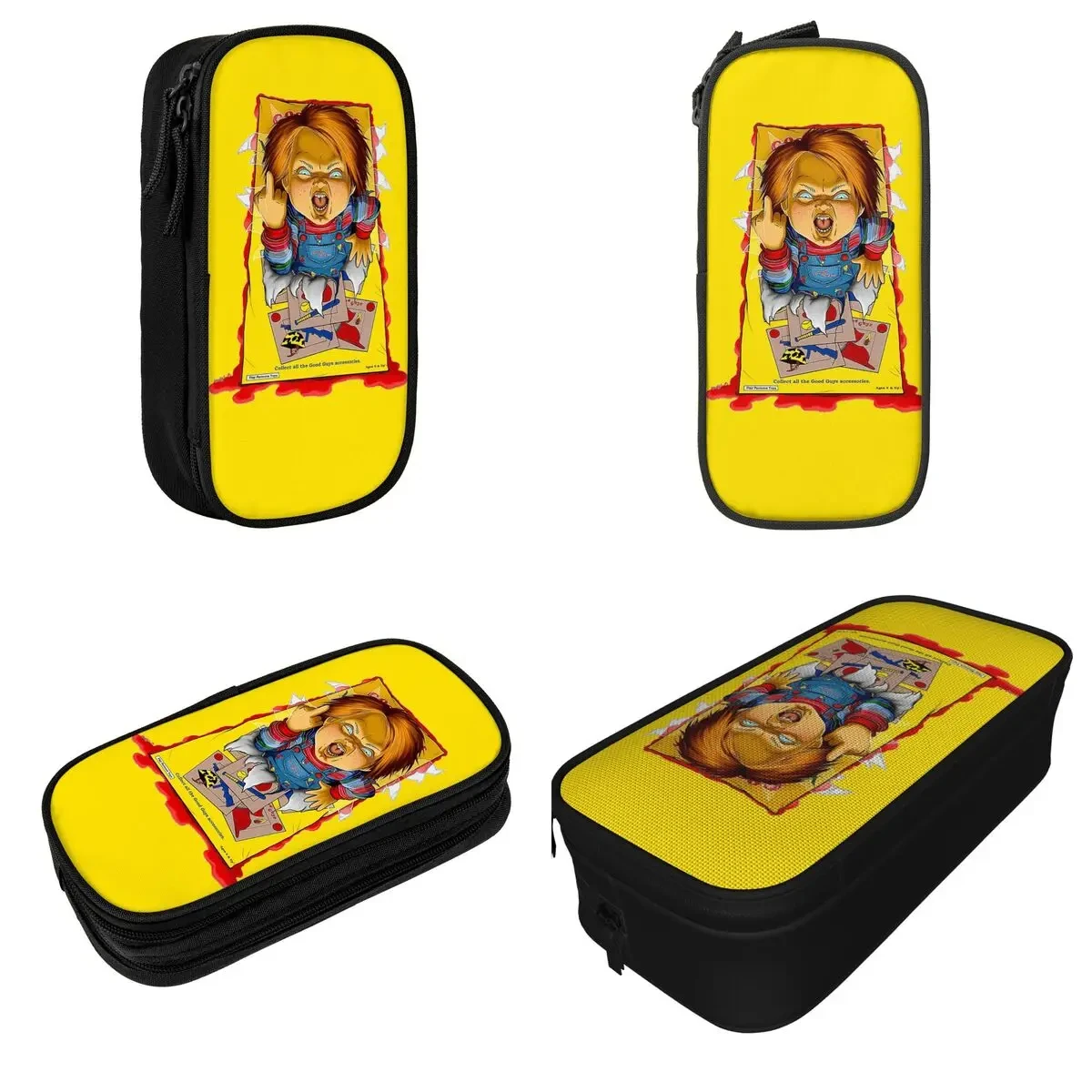 New Chucky Doll Fear Pencil Cases Pencil Box Pen Holder for Girls Boys Large Storage Bag Students School Gifts Stationery