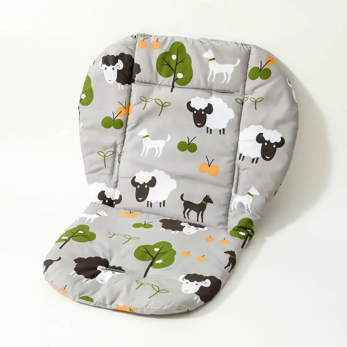 Baby Cushion for High Chair, Baby Stroller Seat Cushion, Cute Animal Pattern Cushion Soft Double-Sided Thick Cushion Breathable