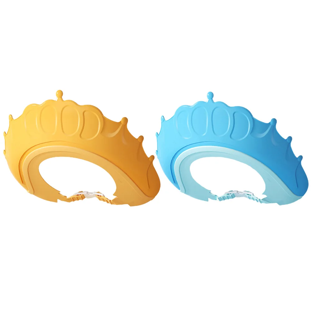 2 szt. Czapeczka do kąpieli dla niemowląt, regulowana, wodoodporna, chroniąca oczy i uszy podczas mycia włosów i kąpieli.