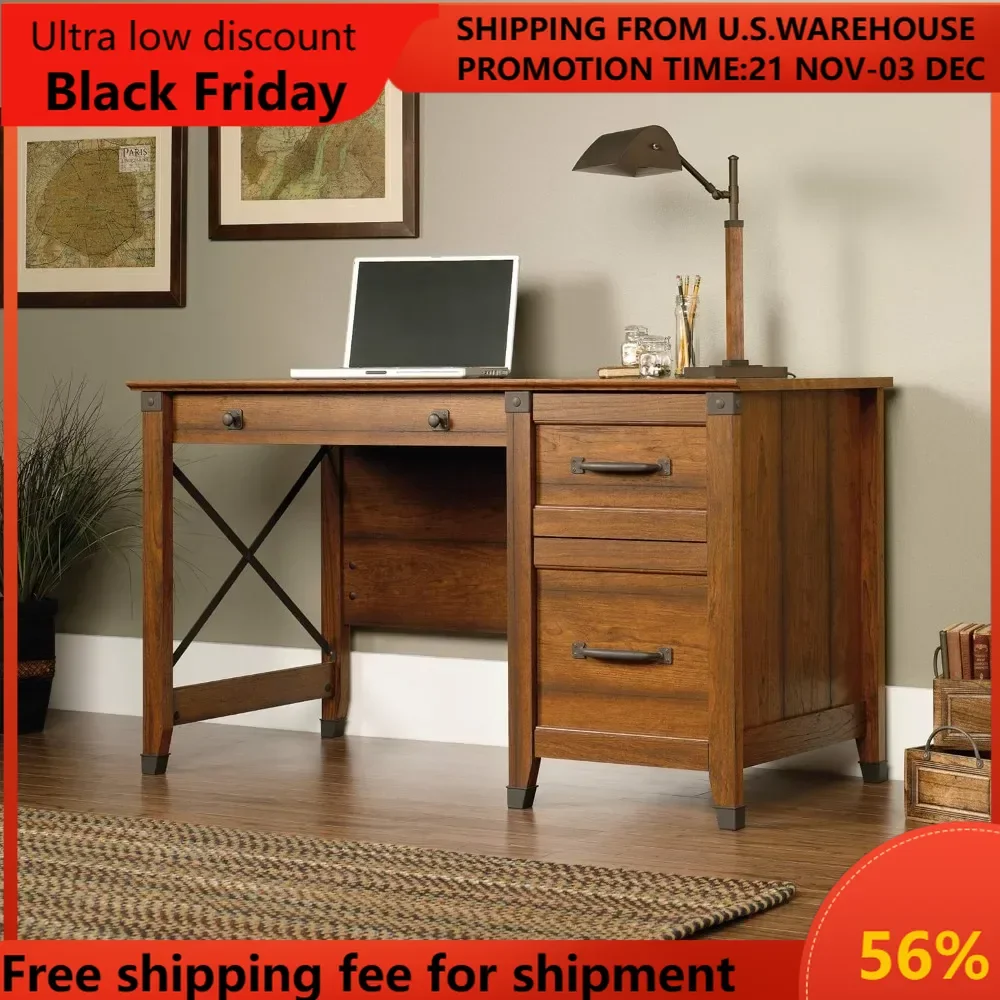 Carson Forge Desk, Washington Cherry finish escritorios  office furniture  office furniture  white desk  corner desks