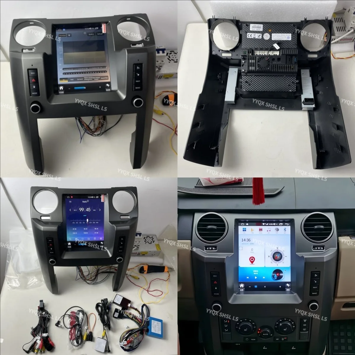 Android 15 Carplay  For Land Rover Discovery 3 LR3 2004-2009 Screen Car Multimedia Player GPS Navigation Radio Stereo Head Unit