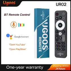 NEW UGOOS UR02 BT Voice Remote Control Replacement for Ugoos TOX1 TOX3 TOX4 AM8 PRO AM6B PLUS X4 X4Q Cube Pro Extra TV Box