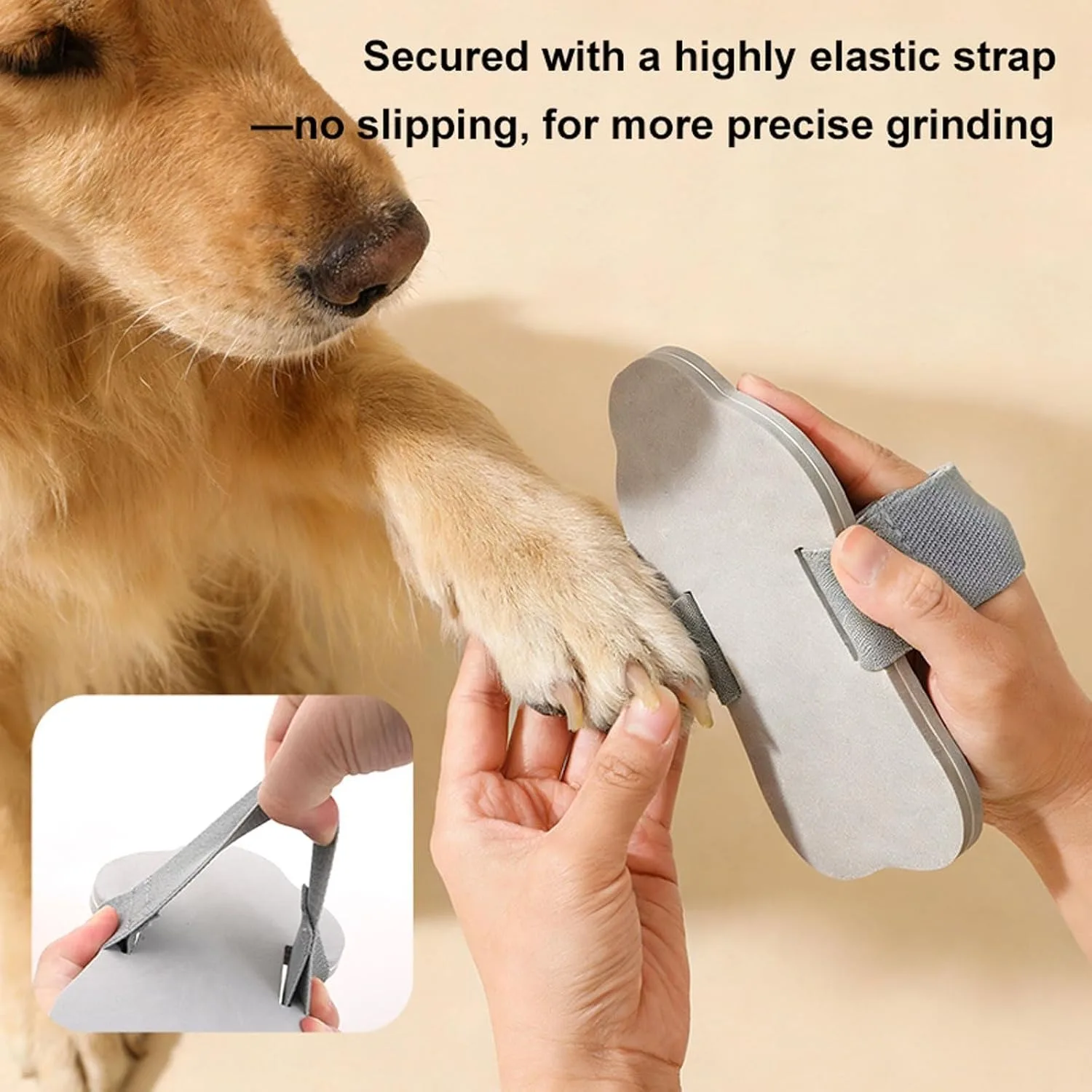 Nail Scratch Board with Hand Strap for Small Medium Large Pets | Portable Non-Slip EVA Dog Nail File Scratcher Board--2PCS