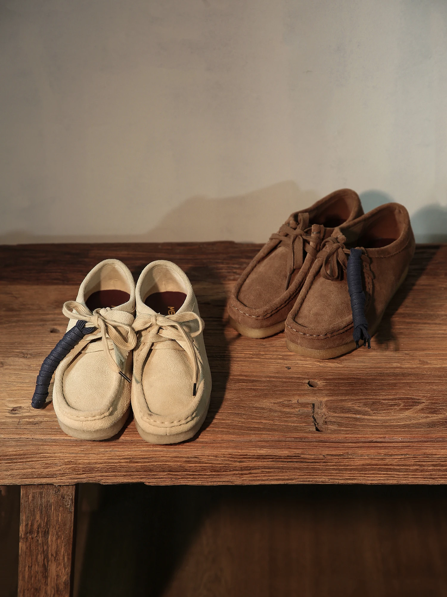 

Wallabee Kangaroo Shoes Top Layer Cow Suede All Season Versatile Super Soft Lace up Thick Bottom Heel Casual Sports Shoes for...