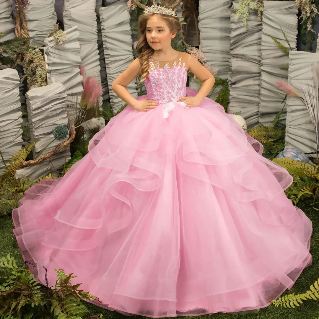 Pink Flower Girl Dr… - image