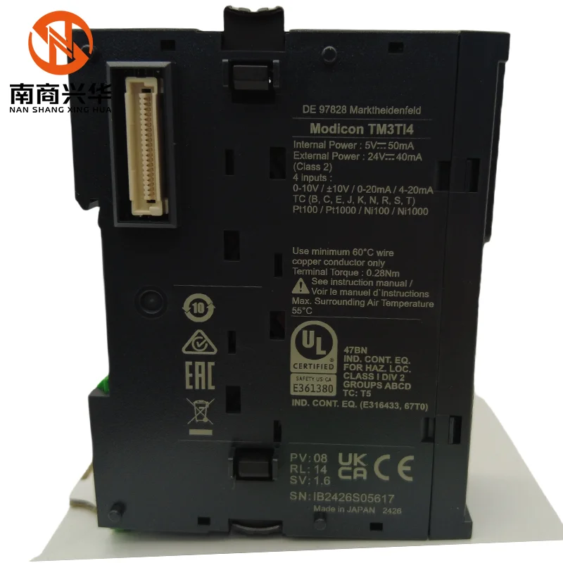 وحدة تحكم برمجة Plc وحدة الإدخال التناظرية وحدة تحكم Tm3 TM3TI4 PLC #3